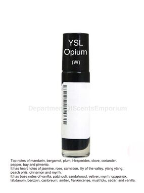YSL (W) Opium Type Fragrance Oil 1/3 Oz Glass Roll-On Bottle